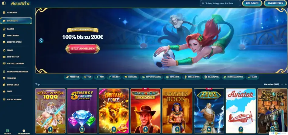 AquaWin Casino Bewertung