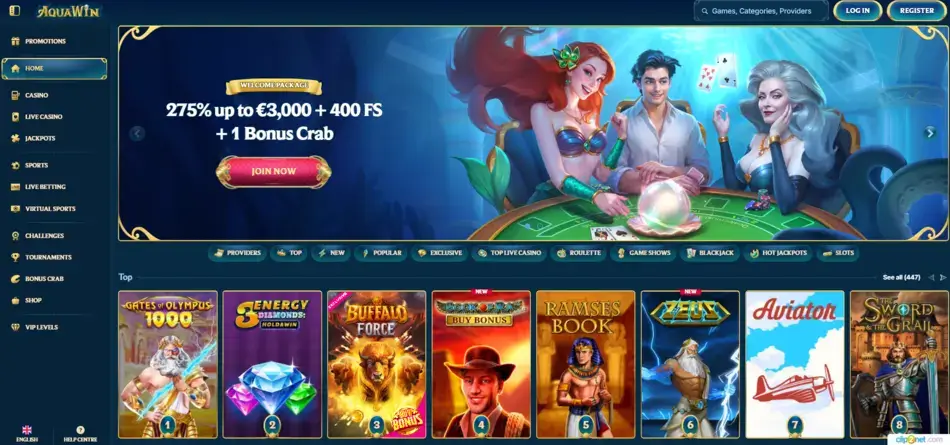 AquaWin Casino Review